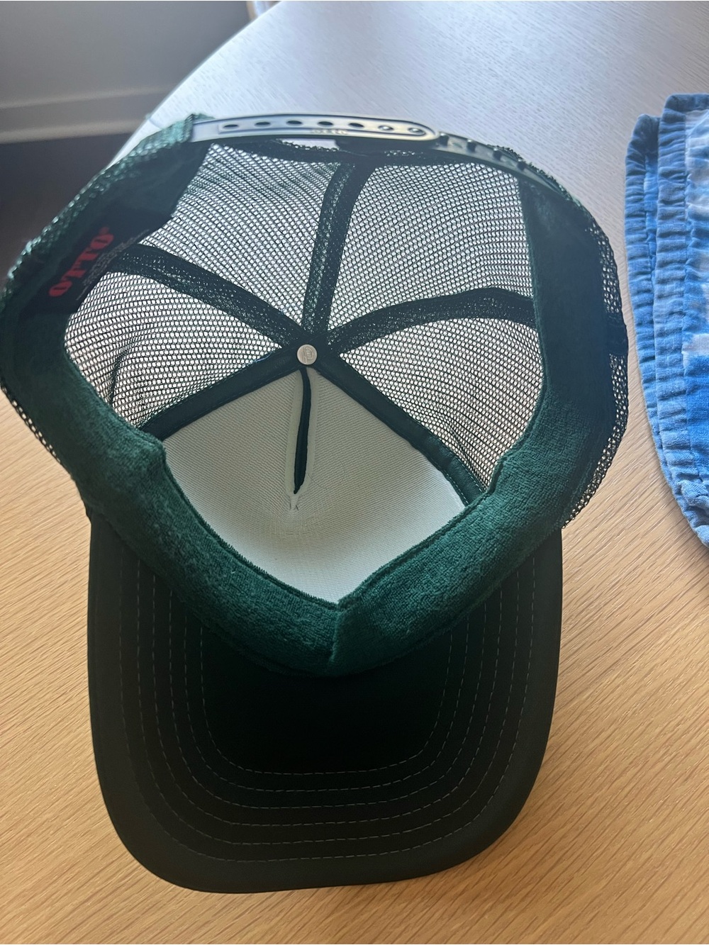 OTTO Green Trucker Hat with Rope and Ride Graphic - Picture 3 of 3